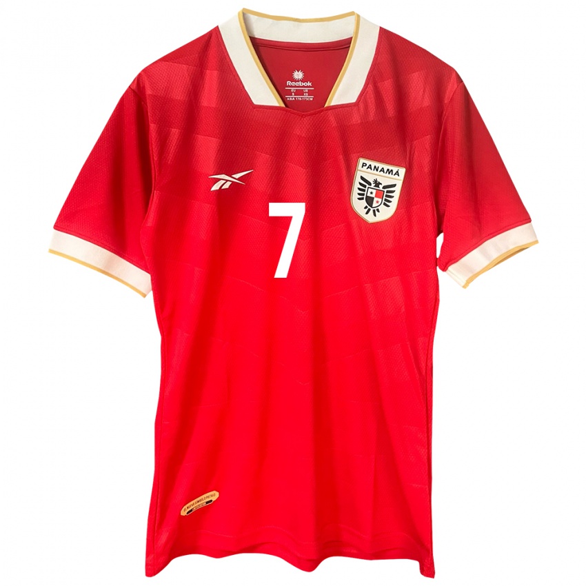 Kinder Panama Emily Cedeño #7 Rot Heimtrikot Trikot 24-26 T-Shirt