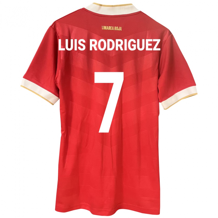 Kinder Panama José Luis Rodríguez #7 Rot Heimtrikot Trikot 24-26 T-Shirt