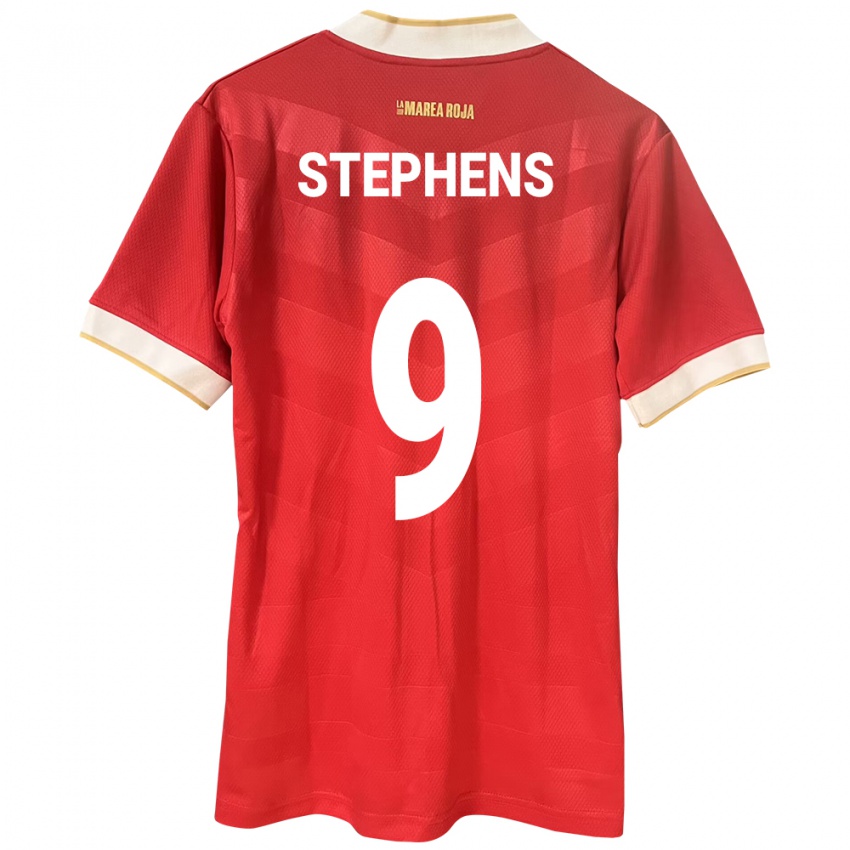 Kinder Panama Alfredo Stephens #9 Rot Heimtrikot Trikot 24-26 T-Shirt