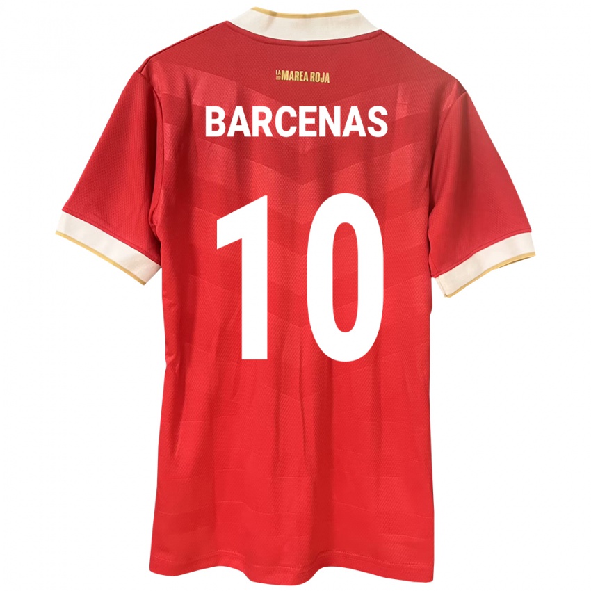 Kinder Panama Yoel Bárcenas #10 Rot Heimtrikot Trikot 24-26 T-Shirt