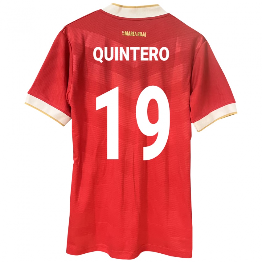 Kinder Panama Alberto Quintero #19 Rot Heimtrikot Trikot 24-26 T-Shirt