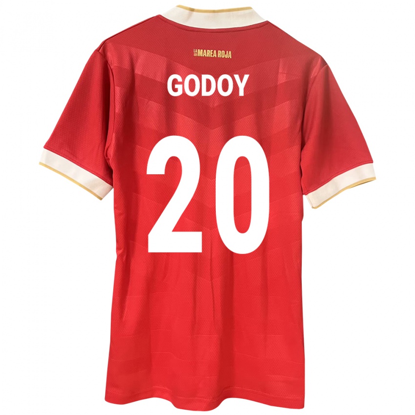 Kinder Panama Aníbal Godoy #20 Rot Heimtrikot Trikot 24-26 T-Shirt