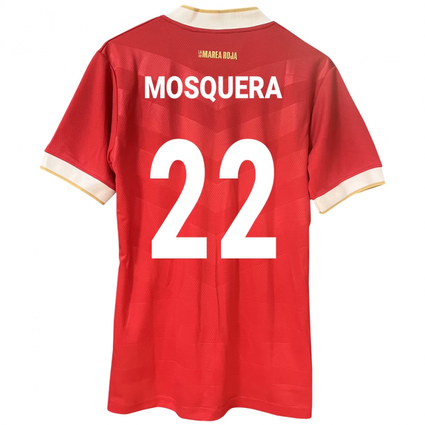 Kinder Panama Orlando Mosquera #22 Rot Heimtrikot Trikot 24-26 T-Shirt