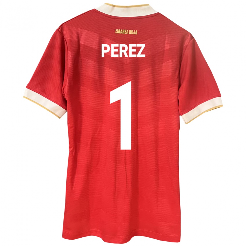 Kinder Panama Miguel Pérez #1 Rot Heimtrikot Trikot 24-26 T-Shirt