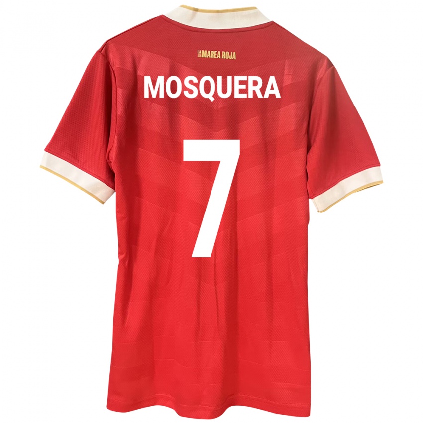 Kinder Panama Rafael Mosquera #7 Rot Heimtrikot Trikot 24-26 T-Shirt