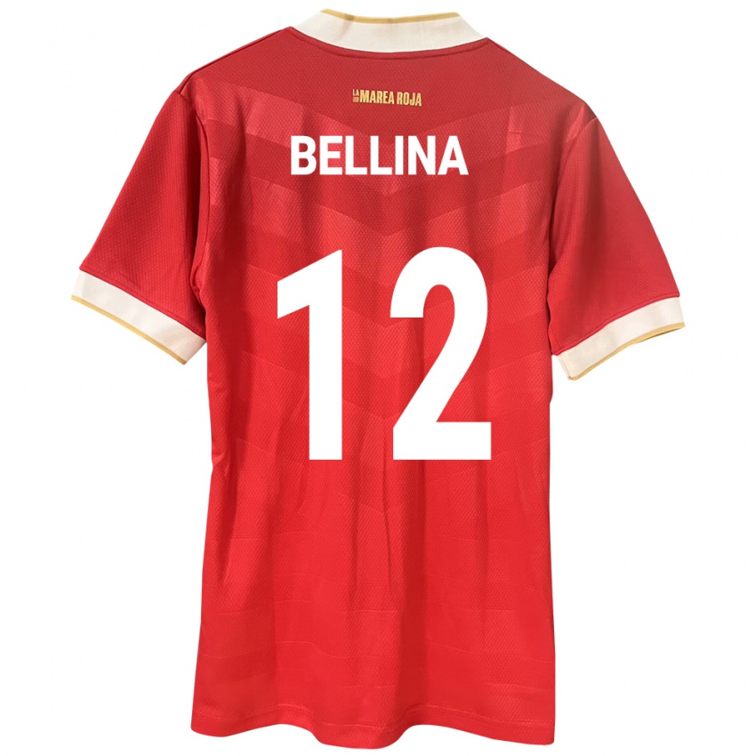 Kinder Panama Lucca Bellina #12 Rot Heimtrikot Trikot 24-26 T-Shirt