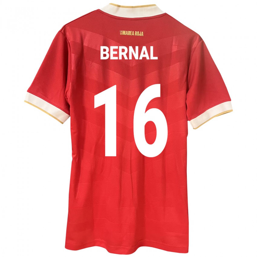 Kinder Panama José Bernal #16 Rot Heimtrikot Trikot 24-26 T-Shirt