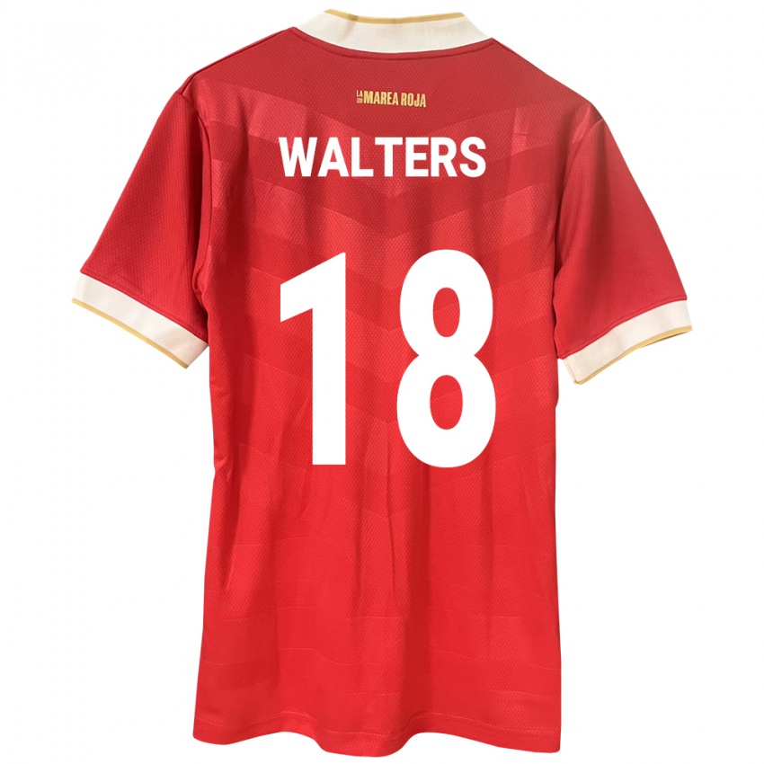 Kinder Panama Kairo Walters #18 Rot Heimtrikot Trikot 24-26 T-Shirt