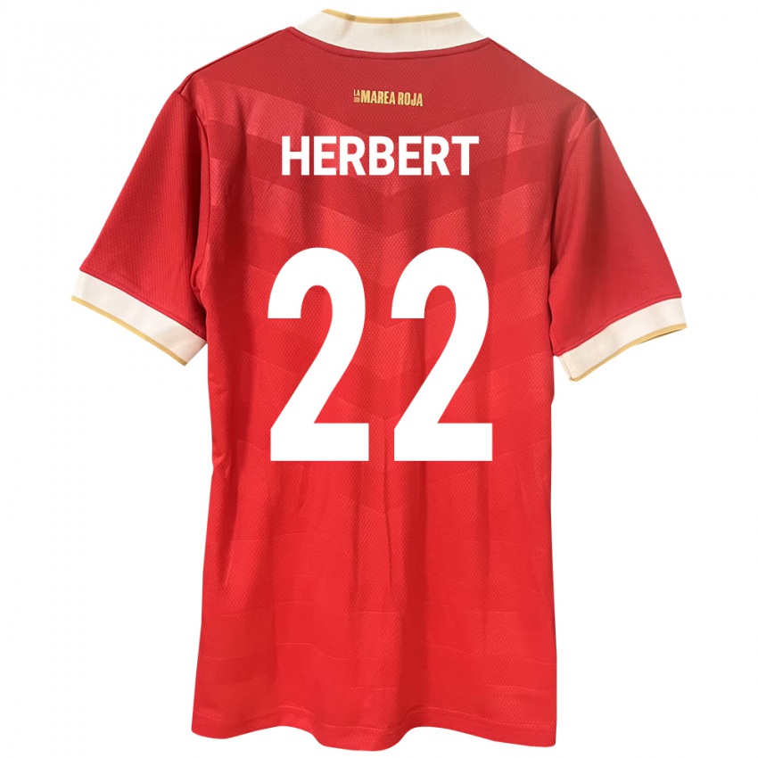 Kinder Panama Antony Herbert #22 Rot Heimtrikot Trikot 24-26 T-Shirt