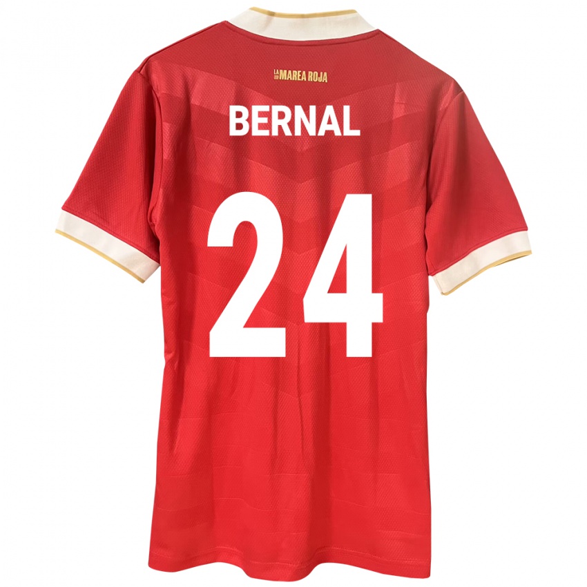 Kinder Panama Kevin Bernal #24 Rot Heimtrikot Trikot 24-26 T-Shirt