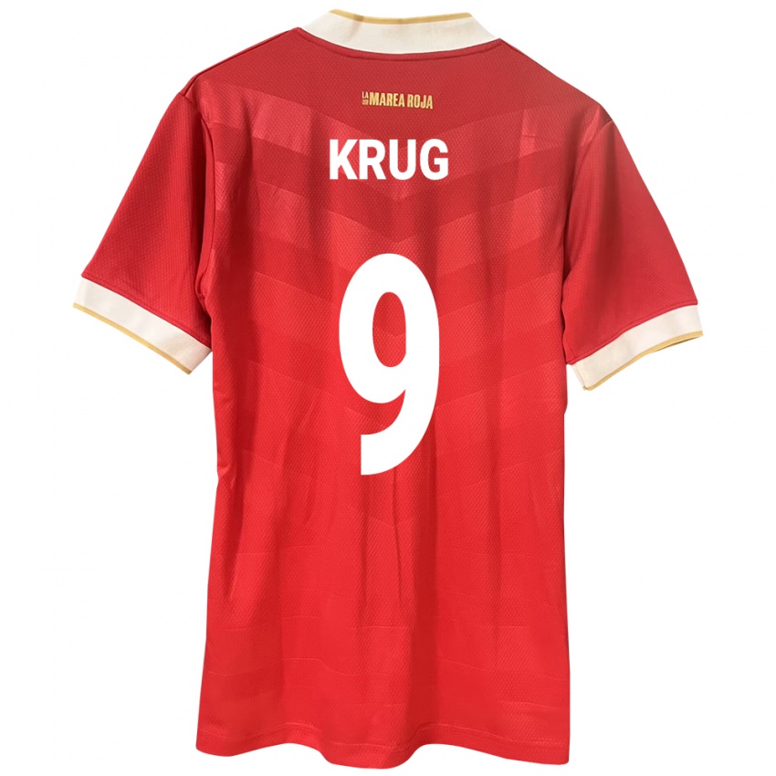 Kinder Panama Frederick Krug #9 Rot Heimtrikot Trikot 24-26 T-Shirt