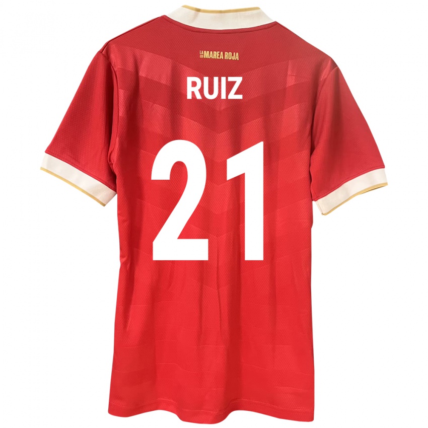 Kinder Panama Alberto Ruiz #21 Rot Heimtrikot Trikot 24-26 T-Shirt