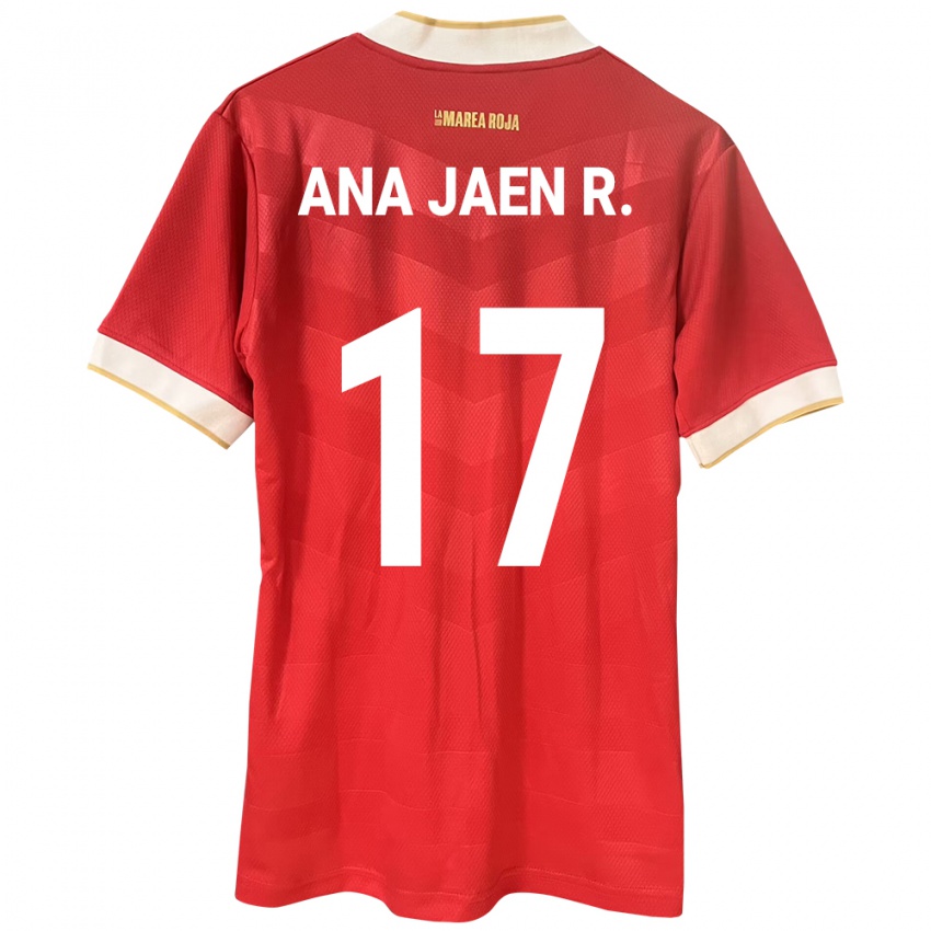 Kinder Panama Ana Jaén Rodríguez #17 Rot Heimtrikot Trikot 24-26 T-Shirt