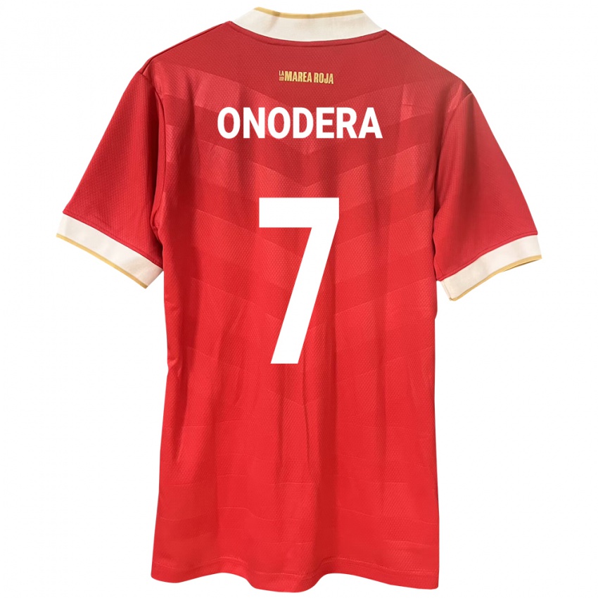 Kinder Panama Alison Onodera #7 Rot Heimtrikot Trikot 24-26 T-Shirt