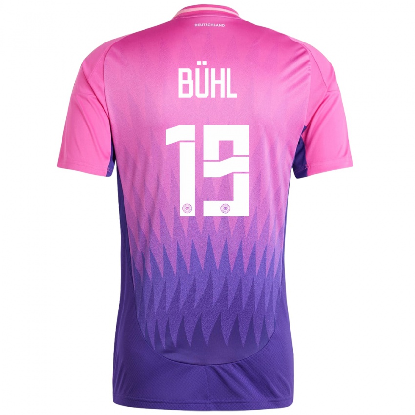 Kinder Deutschland Klara Buhl #19 Pink Lila Auswärtstrikot Trikot 24-26 T-Shirt