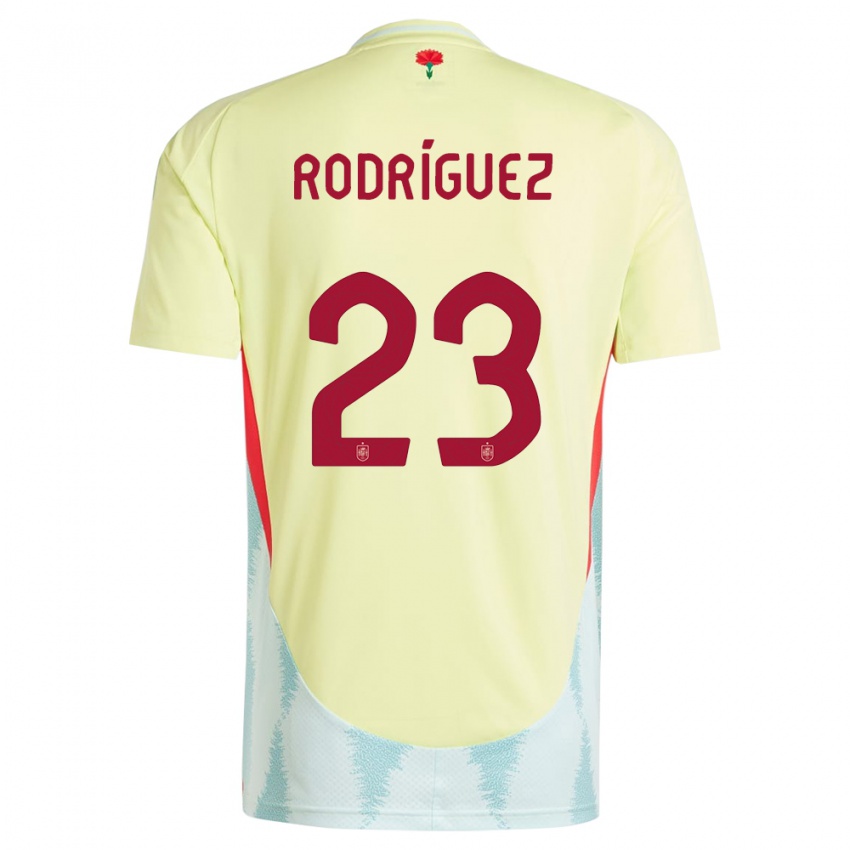 Kinder Spanien Misa Rodriguez #23 Gelb Auswärtstrikot Trikot 24-26 T-Shirt