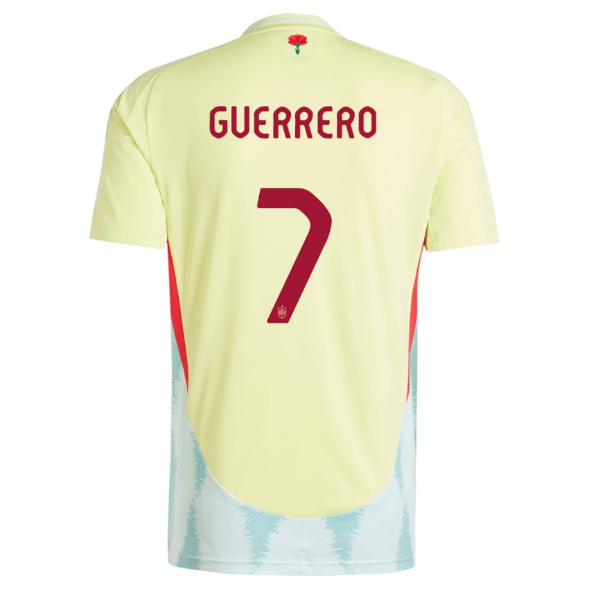 Kinder Spanien Irene Guerrero #7 Gelb Auswärtstrikot Trikot 24-26 T-Shirt