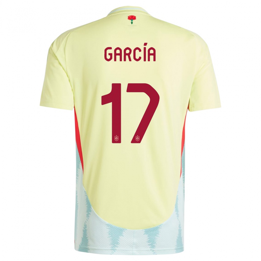 Kinder Spanien Lucia Garcia #17 Gelb Auswärtstrikot Trikot 24-26 T-Shirt