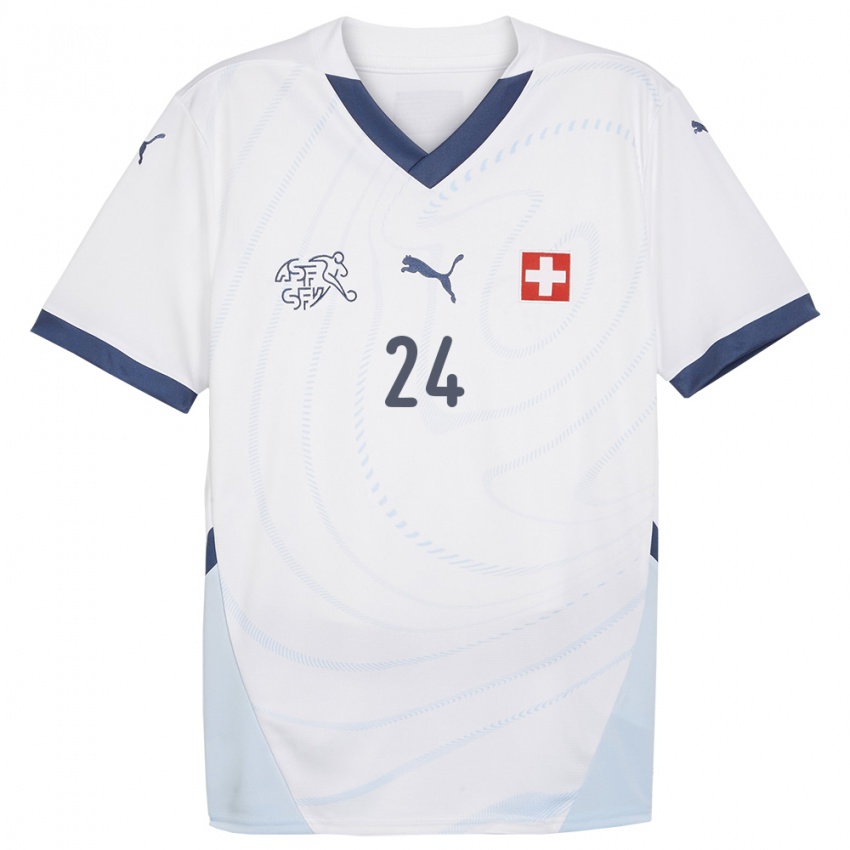 Kinder Schweiz Becir Omeragic #24 Weiß Auswärtstrikot Trikot 24-26 T-Shirt