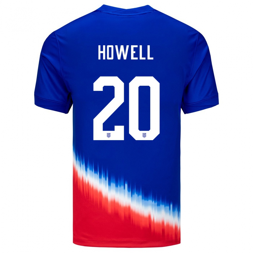 Kinder Vereinigte Staaten Jaelin Howell #20 Blau Auswärtstrikot Trikot 24-26 T-Shirt