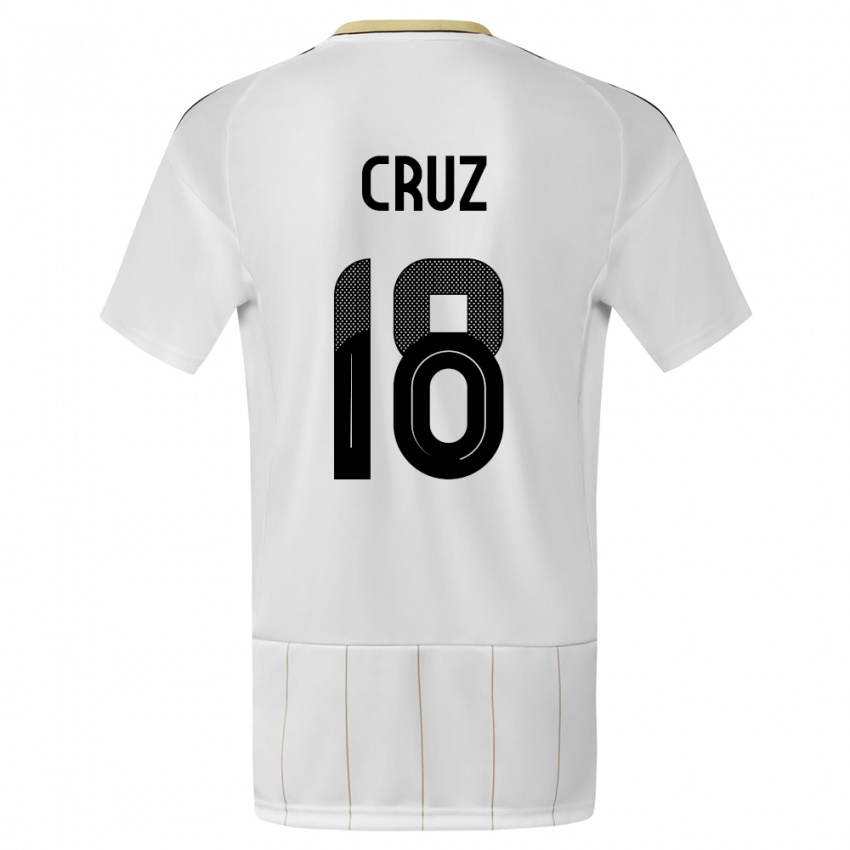 Kinder Costa Rica Aaron Cruz #18 Weiß Auswärtstrikot Trikot 24-26 T-Shirt