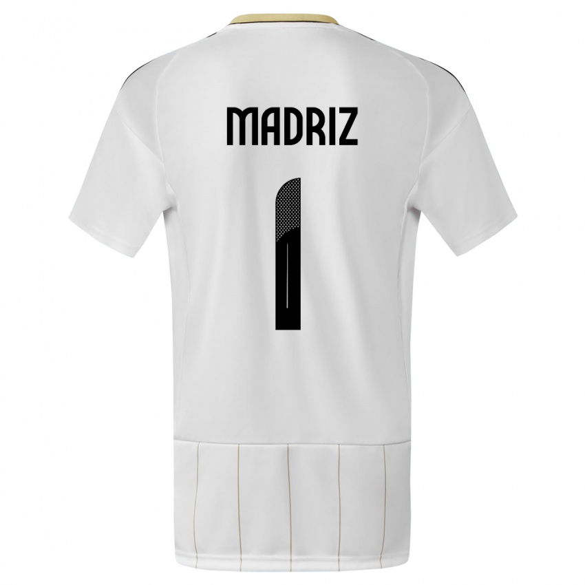 Kinder Costa Rica Abraham Madriz #1 Weiß Auswärtstrikot Trikot 24-26 T-Shirt