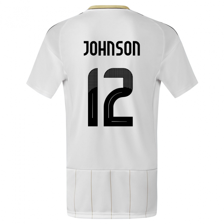 Kinder Costa Rica Shawn Johnson #12 Weiß Auswärtstrikot Trikot 24-26 T-Shirt