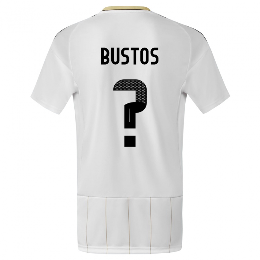 Kinder Costa Rica Roy Bustos #0 Weiß Auswärtstrikot Trikot 24-26 T-Shirt