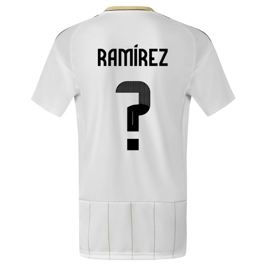 Kinder Costa Rica Walter Ramirez #0 Weiß Auswärtstrikot Trikot 24-26 T-Shirt