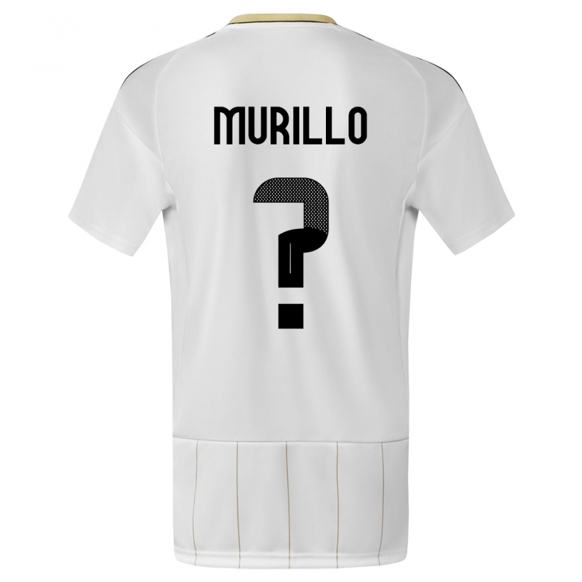 Kinder Costa Rica Isaac Murillo #0 Weiß Auswärtstrikot Trikot 24-26 T-Shirt