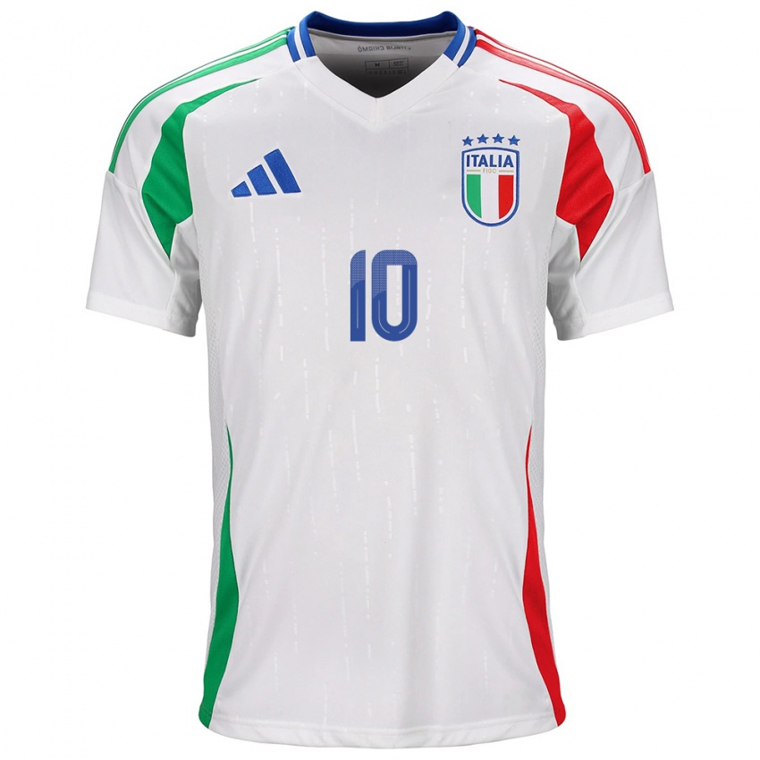 Kinder Italien Cristiana Girelli #10 Weiß Auswärtstrikot Trikot 24-26 T-Shirt