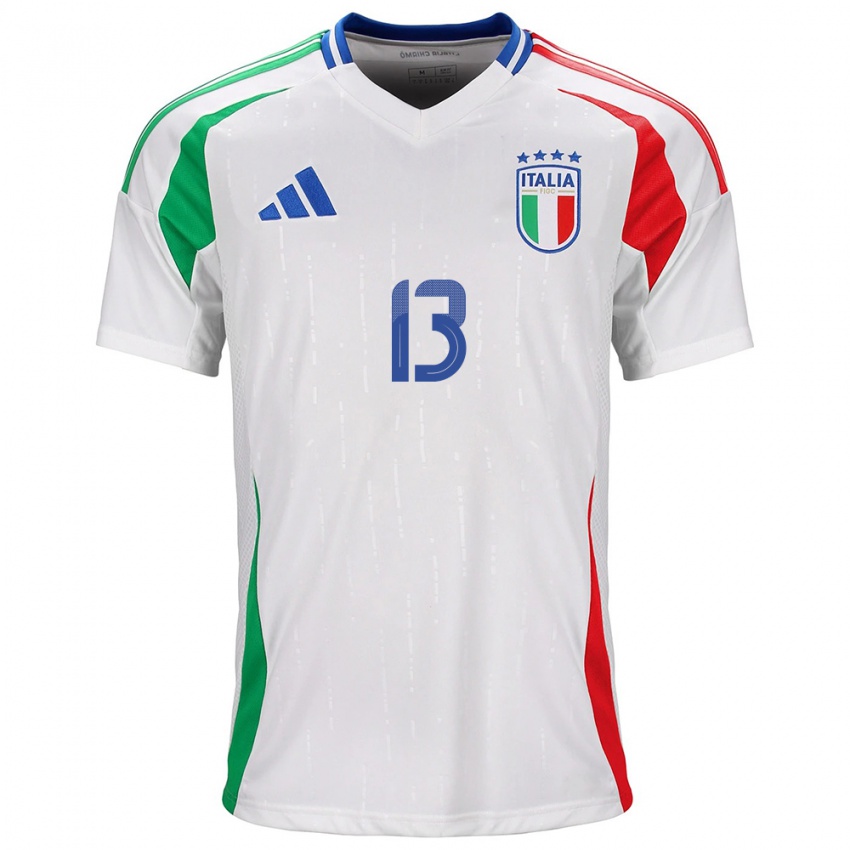 Kinder Italien Matteo Darmian #13 Weiß Auswärtstrikot Trikot 24-26 T-Shirt