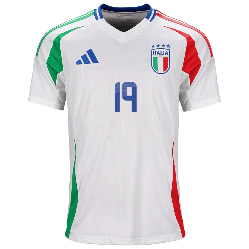 Kinder Italien Marco Romano #19 Weiß Auswärtstrikot Trikot 24-26 T-Shirt