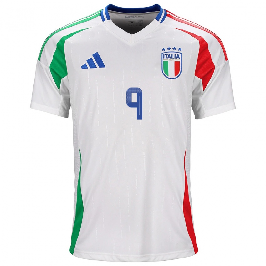 Kinder Italien Patrizia Panico #9 Weiß Auswärtstrikot Trikot 24-26 T-Shirt