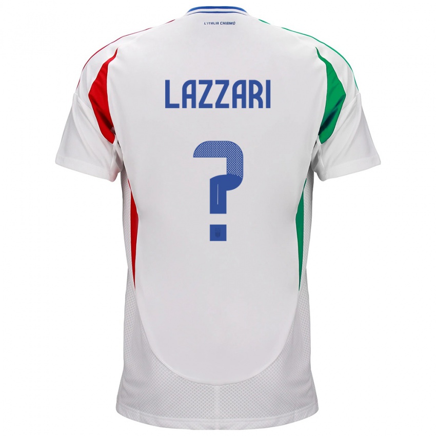 Kinder Italien Manuel Lazzari #0 Weiß Auswärtstrikot Trikot 24-26 T-Shirt