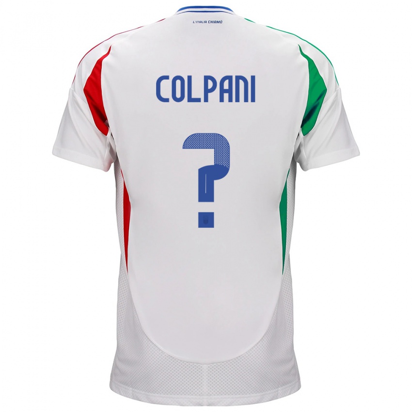 Kinder Italien Andrea Colpani #0 Weiß Auswärtstrikot Trikot 24-26 T-Shirt