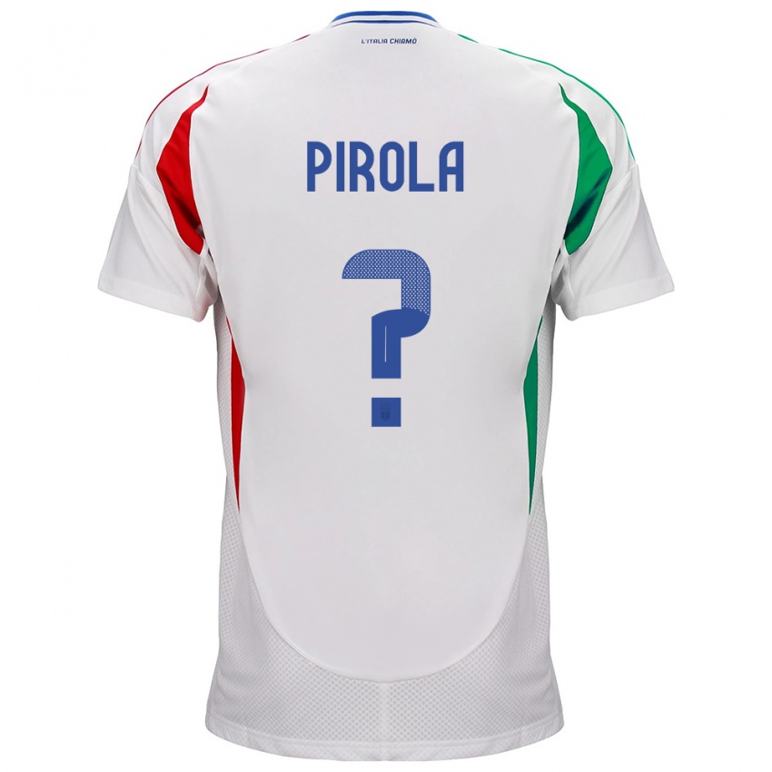 Kinder Italien Lorenzo Pirola #0 Weiß Auswärtstrikot Trikot 24-26 T-Shirt