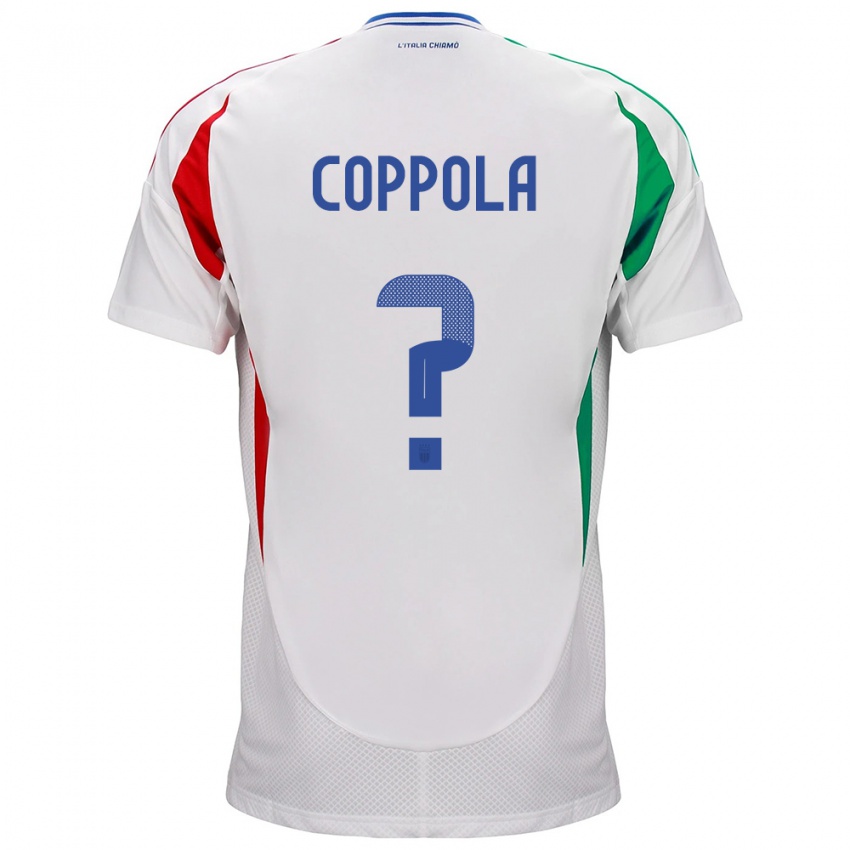 Kinder Italien Diego Coppola #0 Weiß Auswärtstrikot Trikot 24-26 T-Shirt