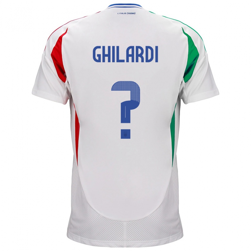 Kinder Italien Daniele Ghilardi #0 Weiß Auswärtstrikot Trikot 24-26 T-Shirt