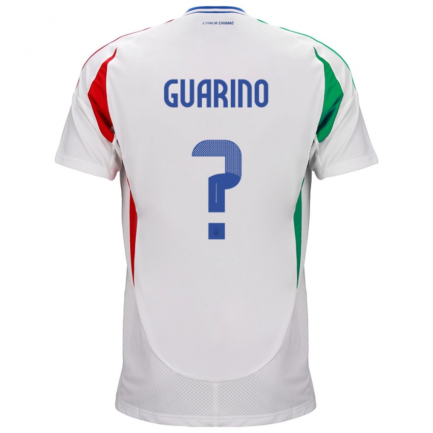 Kinder Italien Gabriele Guarino #0 Weiß Auswärtstrikot Trikot 24-26 T-Shirt