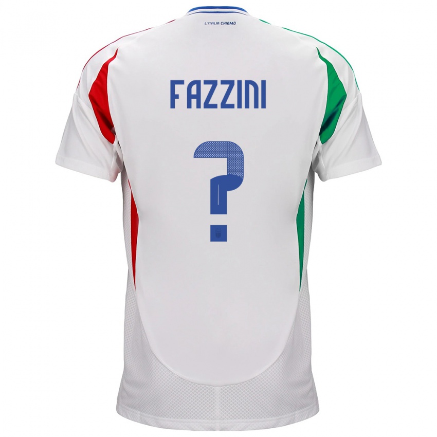 Kinder Italien Jacopo Fazzini #0 Weiß Auswärtstrikot Trikot 24-26 T-Shirt