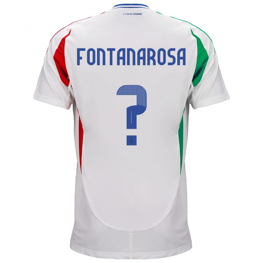 Kinder Italien Alessandro Fontanarosa #0 Weiß Auswärtstrikot Trikot 24-26 T-Shirt