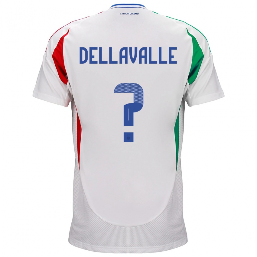 Kinder Italien Alessandro Dellavalle #0 Weiß Auswärtstrikot Trikot 24-26 T-Shirt