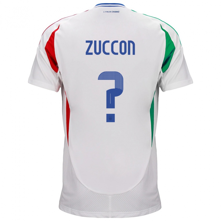 Kinder Italien Federico Zuccon #0 Weiß Auswärtstrikot Trikot 24-26 T-Shirt