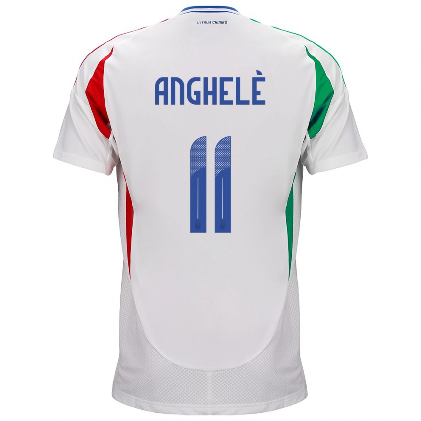 Kinder Italien Lorenzo Anghelè #11 Weiß Auswärtstrikot Trikot 24-26 T-Shirt