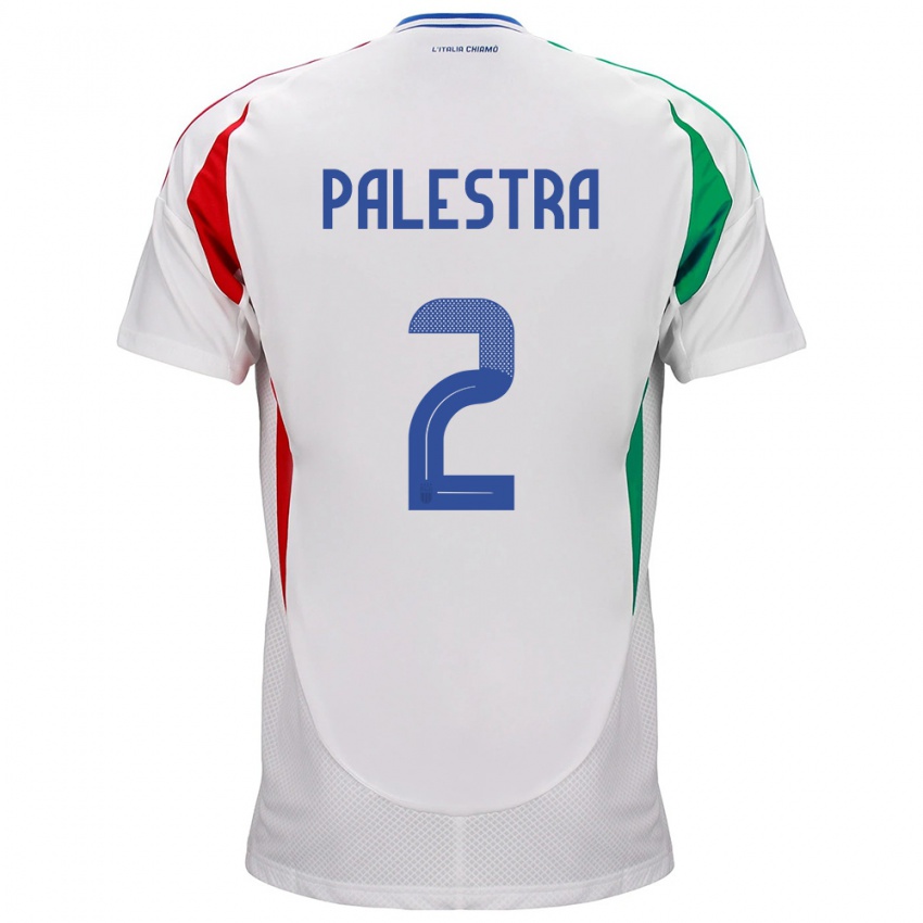 Kinder Italien Marco Palestra #2 Weiß Auswärtstrikot Trikot 24-26 T-Shirt