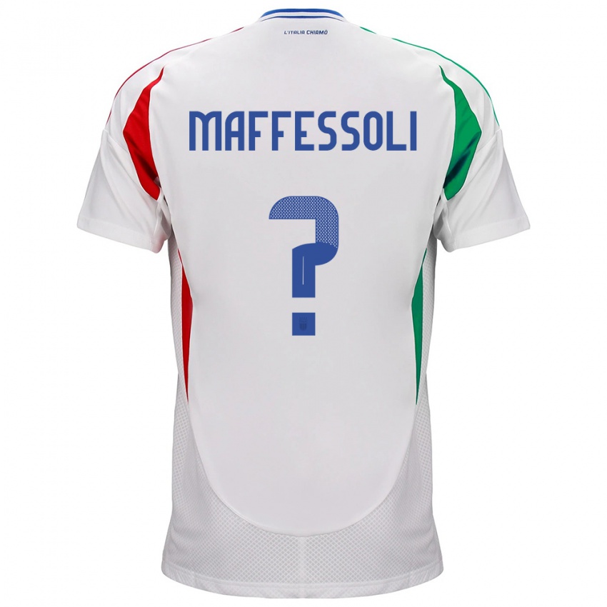 Kinder Italien Manuel Maffessoli #0 Weiß Auswärtstrikot Trikot 24-26 T-Shirt