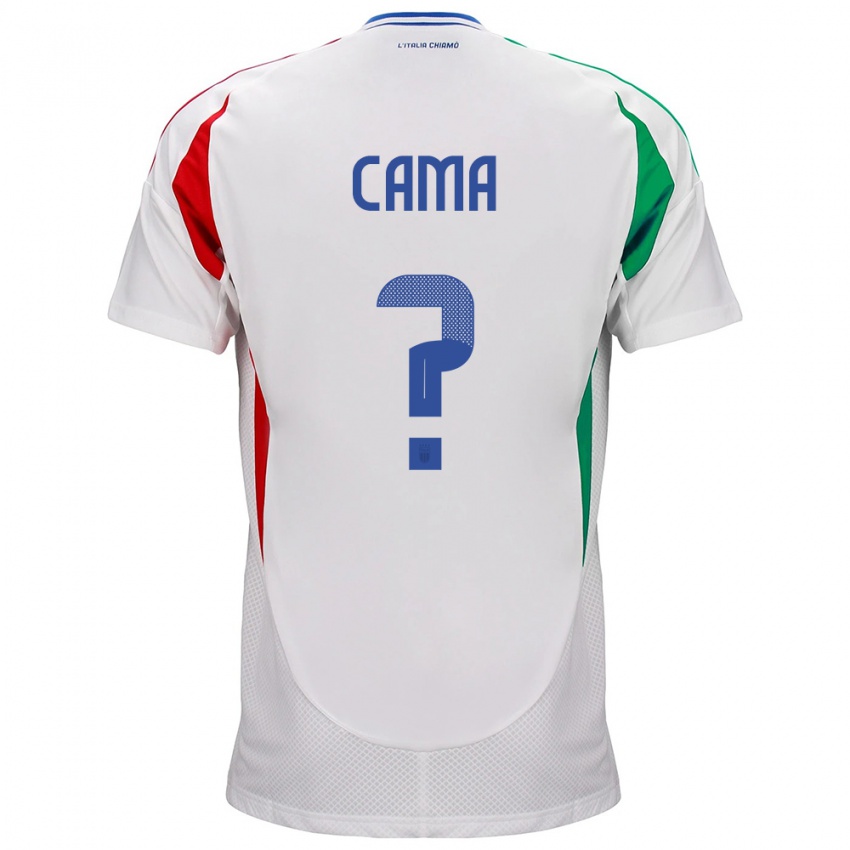 Kinder Italien Cristian Cama #0 Weiß Auswärtstrikot Trikot 24-26 T-Shirt