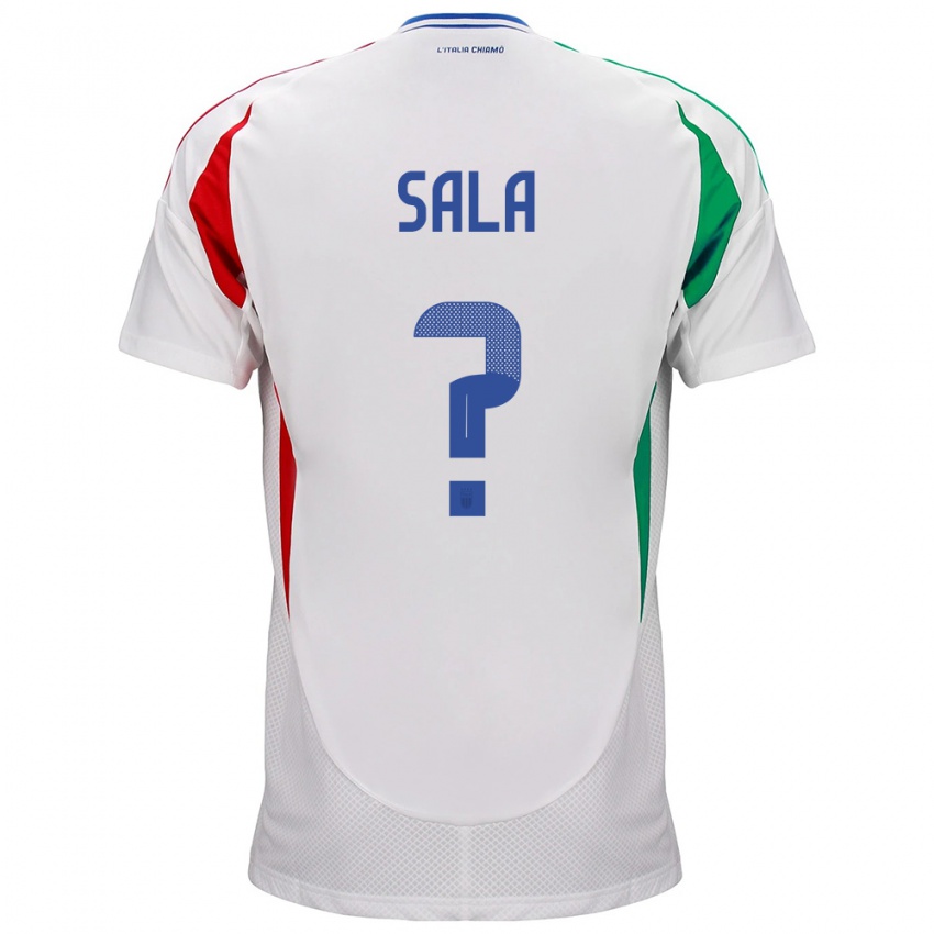 Kinder Italien Emanuele Sala #0 Weiß Auswärtstrikot Trikot 24-26 T-Shirt