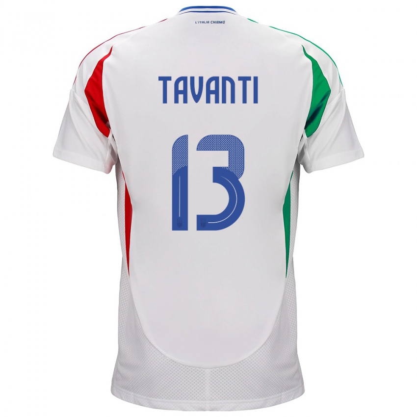 Kinder Italien Samuele Tavanti #13 Weiß Auswärtstrikot Trikot 24-26 T-Shirt